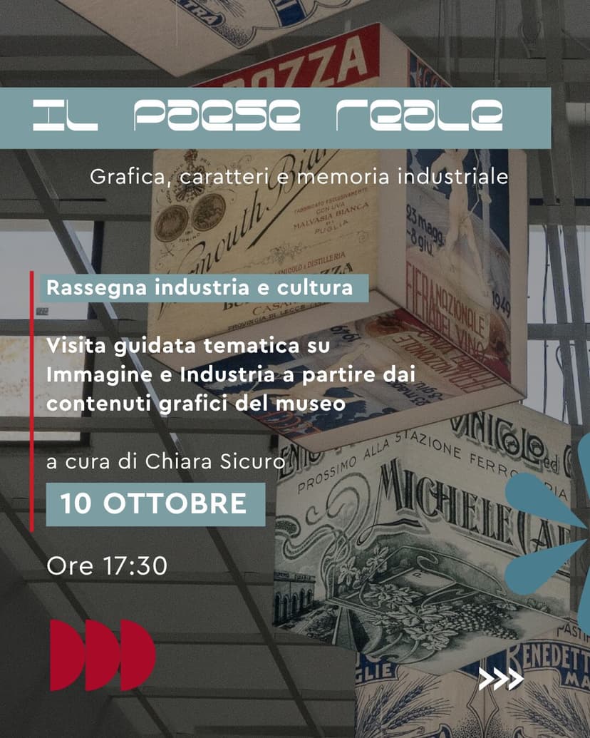Grafica, caratteri e memoria industriale per Il Paese Reale