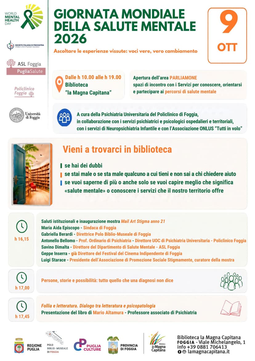 Giornata Mondiale della Salute Mentale