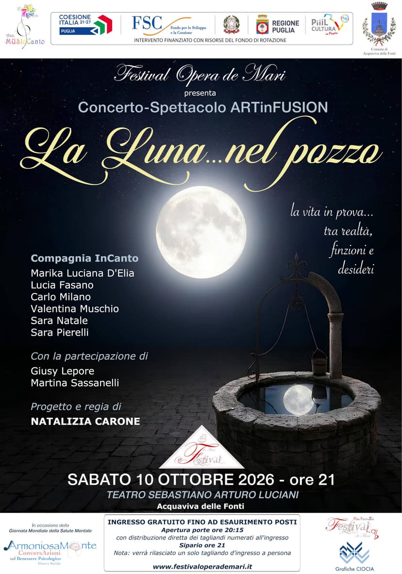 Concerto-Spettacolo ARTinFUSION "LA LUNA...NEL POZZO"
