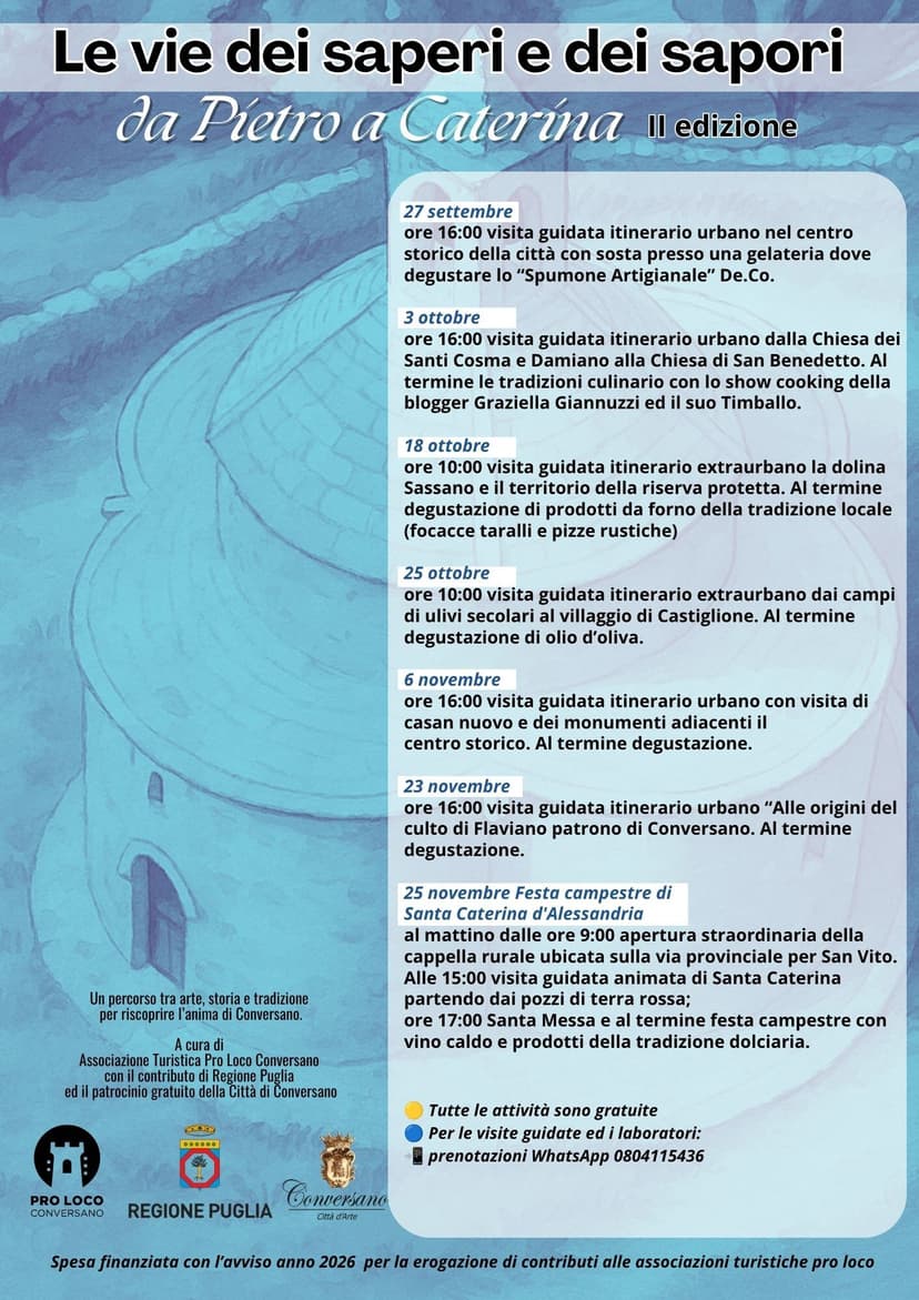 Le Vie dei Saperi e dei Sapori - Da Pietro a Caterina II Edizione