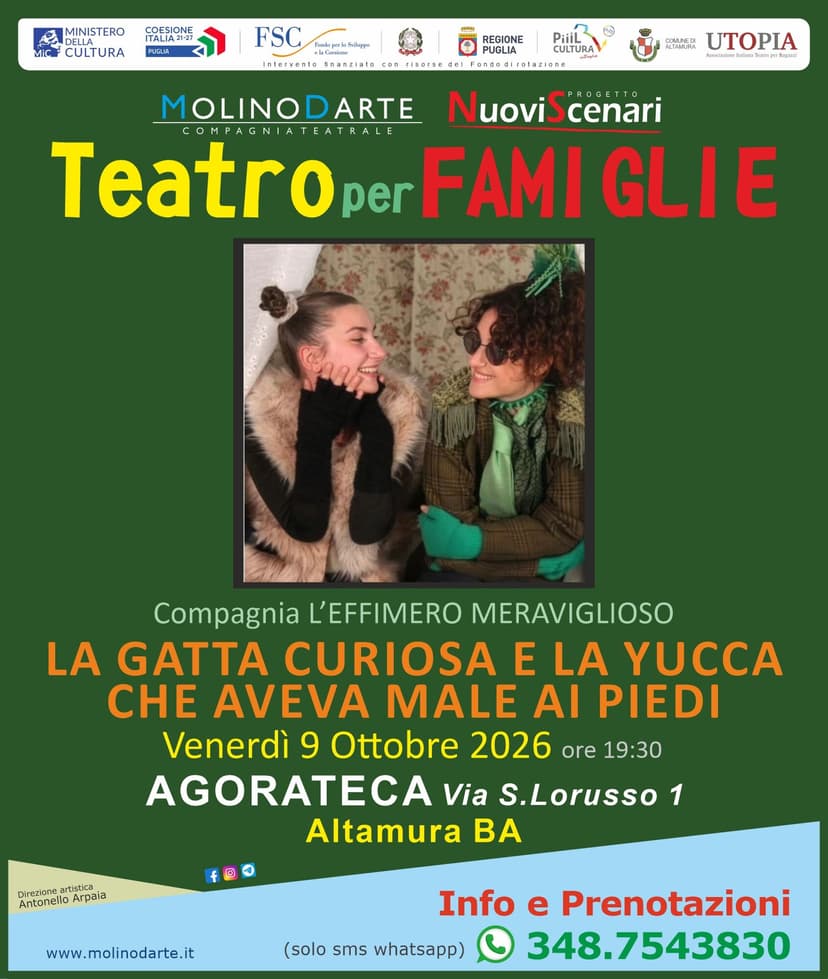LA GATTA CURIOSA E LA YUCCA CHE AVEVA MALE AI PIEDI