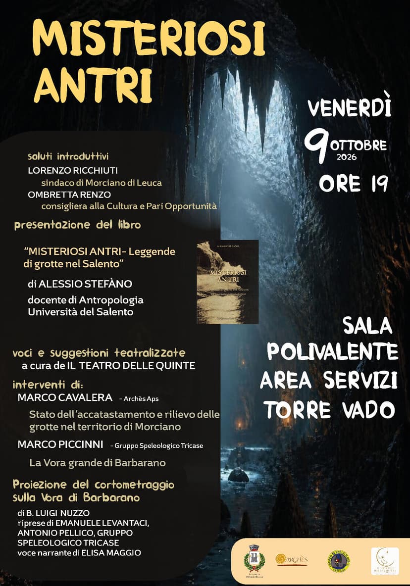 Presentazione libro Misteriosi Antri. Leggende di grotte nel Salento - un racconto antropologico